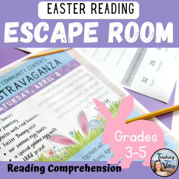 Preview of Easter Activity | Reading Escape Room | 3rd - 5th Grade