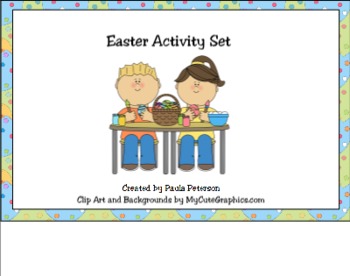 Preview of Easter Activity Set for Smart Board