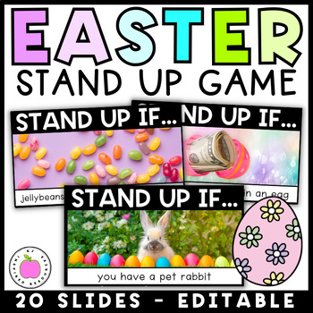 Preview of Easter Activity | Stand Up Sit Down Game