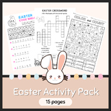 Easter Activity Worksheet Pack | Word Search | Craft | Cro