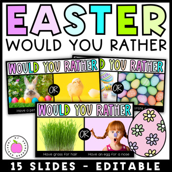 Preview of Easter Activity | Would You Rather Questions
