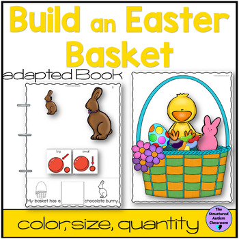 Preview of Easter Adapted Book Build an Easter Basket for Special Education Speech Therapy