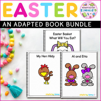 Preview of Easter Special Education Spring Circle Time Adapted Book Adaptive Activities