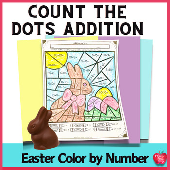Preview of Easter Addition Color by Number Worksheets