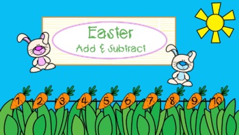 Preview of Easter Addition & Subtraction Seesaw Slides