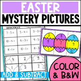 Easter Addition and Subtraction Mystery Picture Worksheets