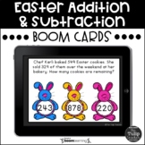 Easter Addition and Subtraction Word Problems Boom Cards™ 