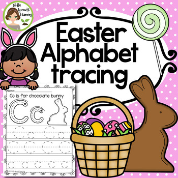 Preview of Easter Alphabet Tracing pages