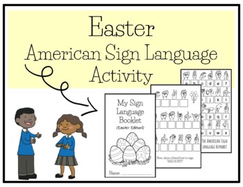Preview of Easter American Sign Language Activity