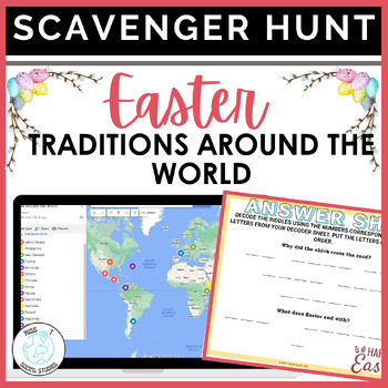Preview of Easter Around the World Social Studies Activities with virtual field trip