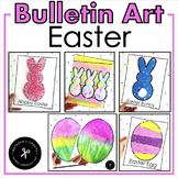 Peeps and Easter Egg Art Tear art Tissue art Painting