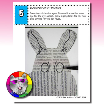 Funky Easter Bunny Craft Template