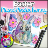 Easter Art Lesson, Easter Bunny Mixed Media Art Project Ac