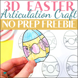 Easter Articulation Craft FREEBIE - Spring Speech Therapy 