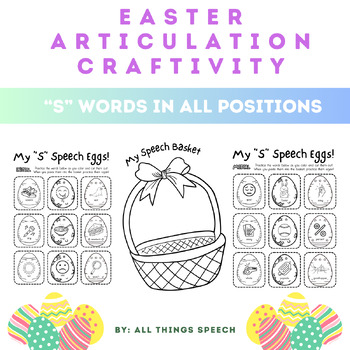 Preview of Easter Articulation Craftivity - S Articulation - Speech Therapy