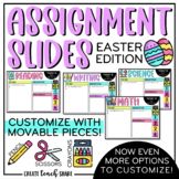 Easter Assignment Slides | Google Slides | Digital Classro