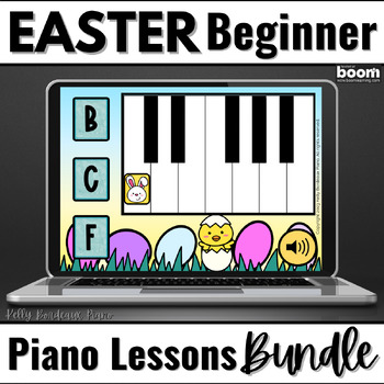 Preview of Easter BOOM™ Cards BUNDLE - 6 Digital Activities for Elementary Piano Lessons