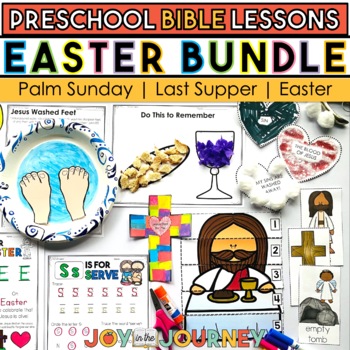 Preview of Easter BUNDLE (Preschool Bible Lesson)