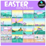 Easter Backgrounds Clip Art Set {Educlips Clipart}