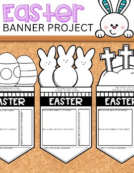 Preview of Easter Banner Project / Includes 5 Patterns / PDF Printable