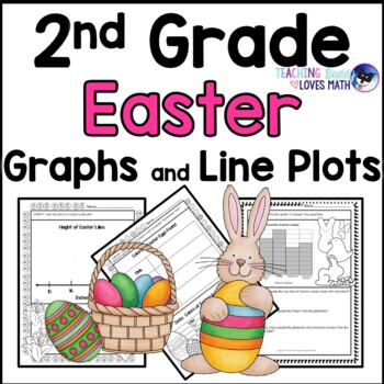 Preview of Easter Bar Graphs Picture Graphs and Line Plots 2nd Grade