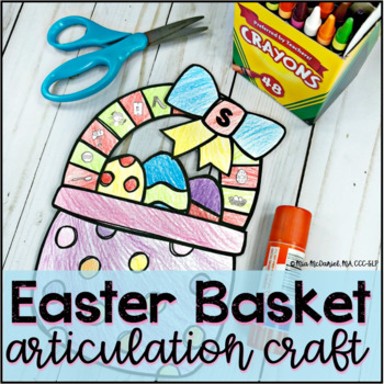 Preview of Easter Basket Articulation Craft for Articulation - NO PREP and All PHONEMES