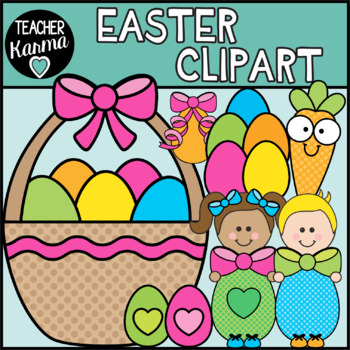 Easter Basket Clipart By Teacher Karma Teachers Pay Teachers