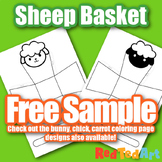 Easter Basket Craft - SAMPLE - Sheep Basket Design (part o