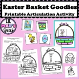 Easter Basket Goodies Articulation Printable Activity