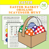 Easter Basket Origami & Scavenger Hunt Craft Activity for 