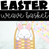 Easter Basket Template Weave Craft Activity March April Sp