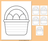 Easter Basket Writing Template Eggs Prompts Story Activity