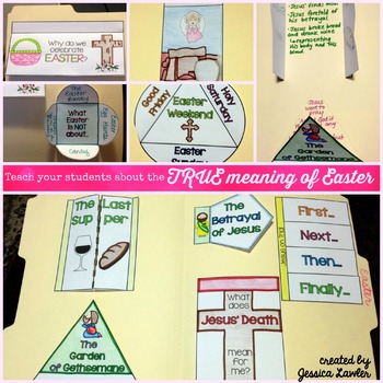 Preview of Easter Bible Activities (Lapbook for Grades 3-5)