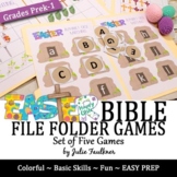 Easter Bible File Folder Games, Five Fun Games for Church