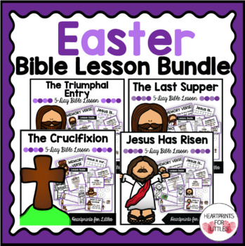 Preview of Easter Bible Lesson Bundle