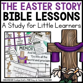 Preview of Easter Bible Lessons Kids | Preschool Kindergarten Sunday School Curriculum