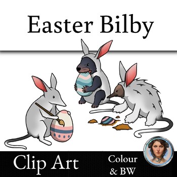 Preview of Easter Bilby with Echidna and Tasmanian Devil Friends Clip Art - Australia