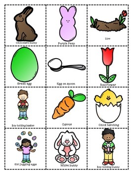 Easter Vocabulary Bingo by Candy Apple Speech | Teachers Pay Teachers