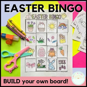 Preview of Easter Bingo Game - Build Your Own Bingo Cut And Paste Easter Activity