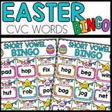 Easter Bingo Game CVC Words Activities