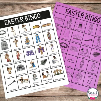 Easter Bingo (Religious) by Sara J Creations | Teachers Pay Teachers