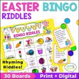 Easter Bingo Riddles Game Vocabulary Activities Speech and