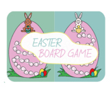 Easter Board Game Printable Colored Black White Easter Bunny