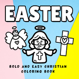 Easter Bold and Easy Christian Coloring Book