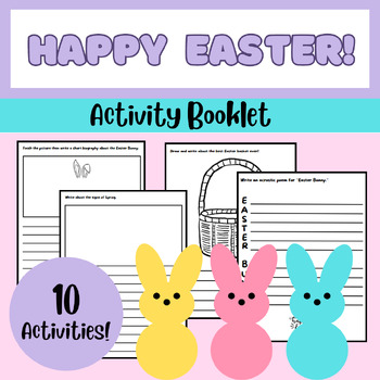 Preview of Easter Booklet - Writing/Drawing activities for Elementary (Grades 3, 4, 5, 6)