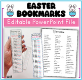 Easter Bookmarks Class Gift Editable Student Gift Somebunn