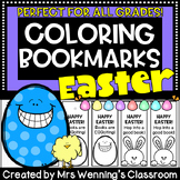 Easter Bookmarks! Coloring Bookmarks for Easter! Student G