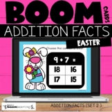 Easter Boom Cards™ Addition Facts Set 2 for 1st and 2nd Grade