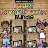 Easter Boom Cards™ Mystery Picture Reveal Puzzle Missing Addends