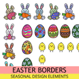 Easter Borders Seasonal Holiday Clipart